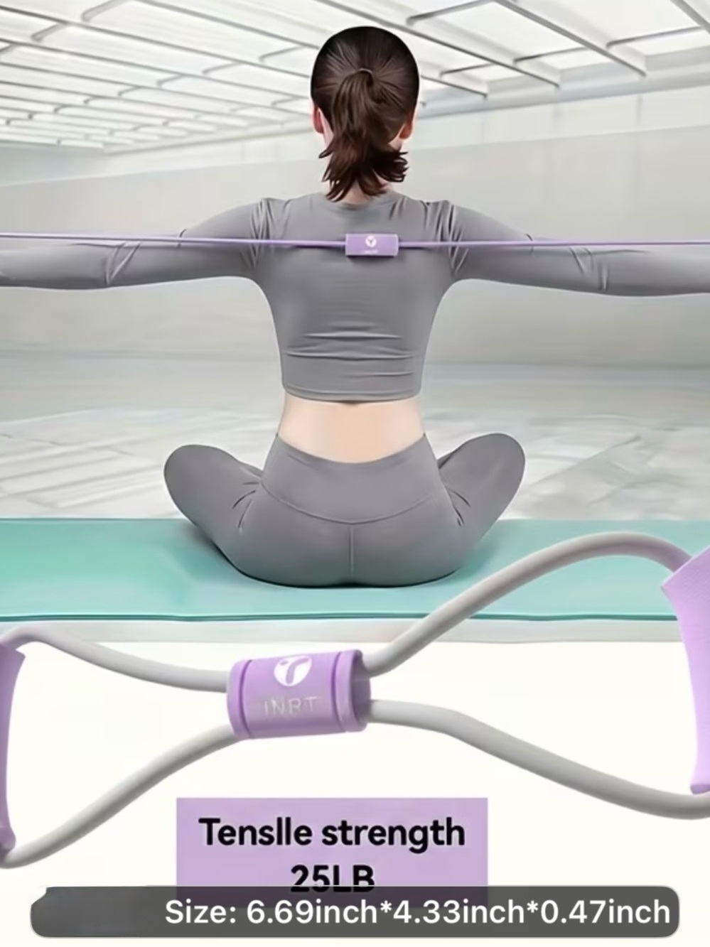 INRT Purple Resistance Band Exercise Ring